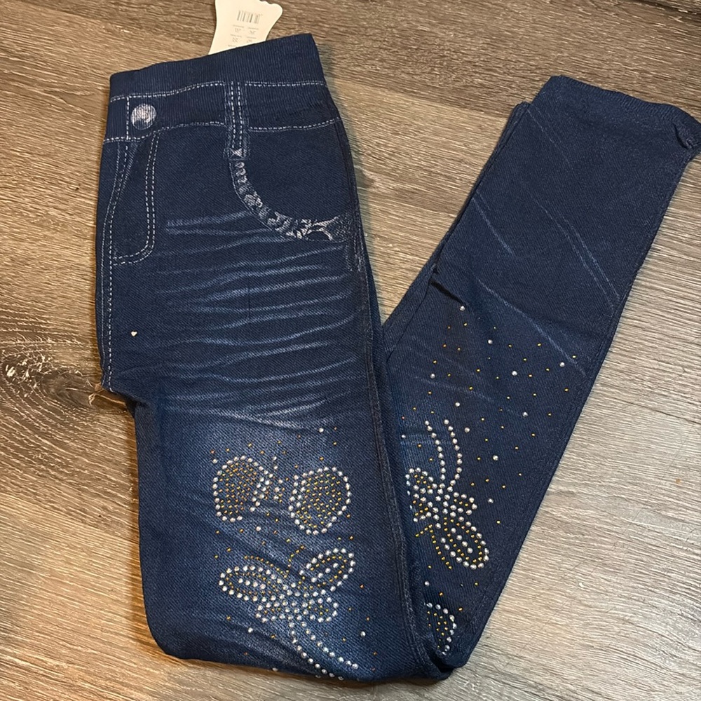 Faux Leggings look like denim NWT SM￼